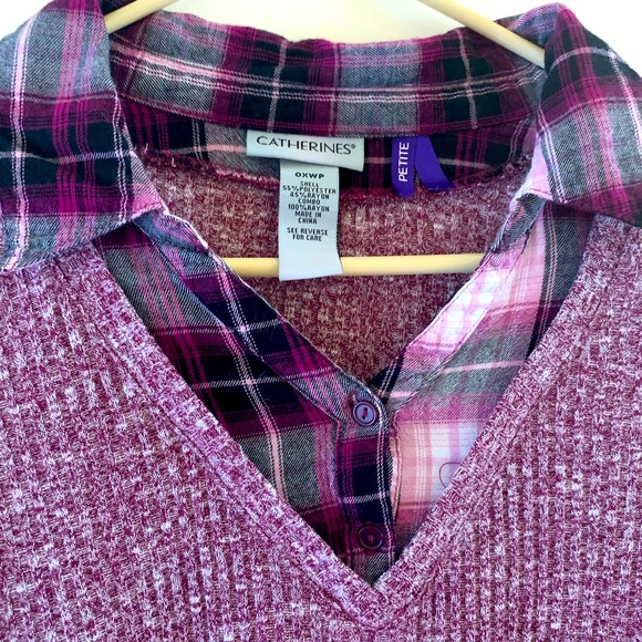 Catherines plus size mid sleeve top OX petite - Picture 6 of 7